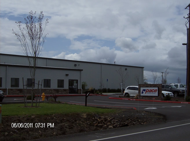 PACE American: Finished Project, Site Design Pace Trailer Manufacturing, Lebanon, OR  (2008)